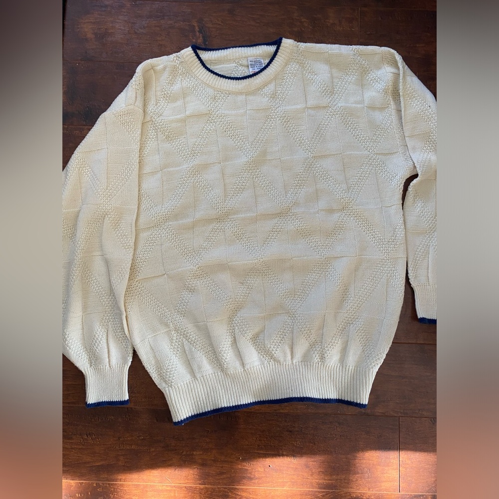 Oversized vintage crew neck sweater